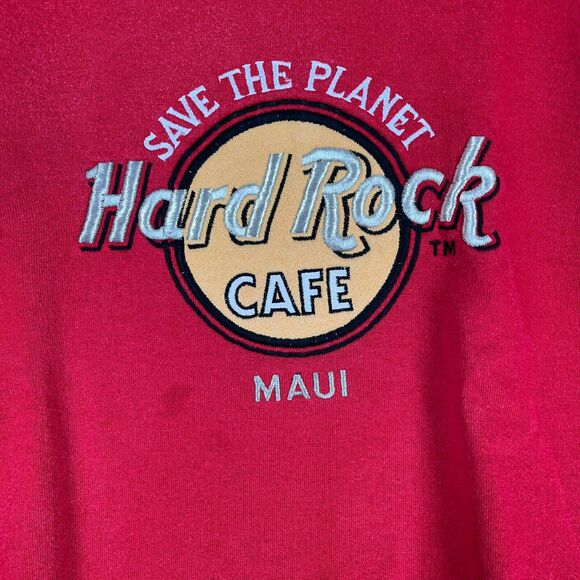 Hard Rock Cafe Sweater Mens XL Maui Hawaii Vintage 1980s 80s Pullover Sweatshirt - Picture 1 of 11